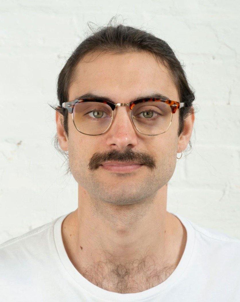 Poseidon Blue Glasses 